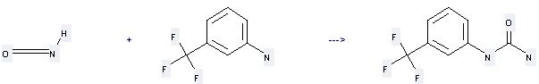 Isocyanic acid can be used to produce [3-(trifluoromethyl)phenyl]urea